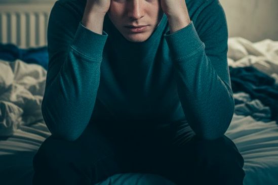Мужчина чувствует тревогу
